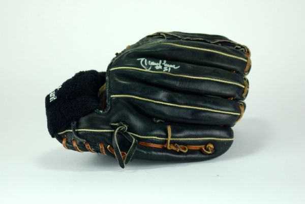 Randy Johnson Game Used & Autographed Fielders Glove